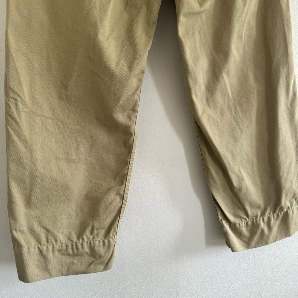 A.L.C Augusta belted paper bag waist straight cropped pants - Picture 10 of 10